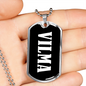 Vilma v03 - Luxury Dog Tag Necklace