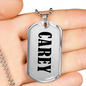 Carey v01 - Luxury Dog Tag Necklace