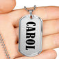 Carol v01 - Luxury Dog Tag Necklace