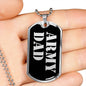 Army Dad v2 - Luxury Dog Tag Necklace