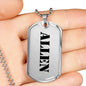 Allen - Luxury Dog Tag Necklace