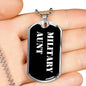 Military Aunt v3 - Luxury Dog Tag Necklace