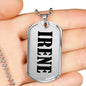 Irene v01 - Luxury Dog Tag Necklace