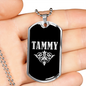 Tammy v02a - Luxury Dog Tag Necklace