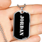 Jordan v2 - Luxury Dog Tag Necklace