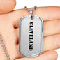 Cleveland - Luxury Dog Tag Necklace
