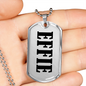 Effie v01 - Luxury Dog Tag Necklace