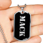 Mack v3 - Luxury Dog Tag Necklace