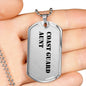 Coast Guard Aunt - Luxury Dog Tag Necklace