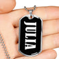 Julia v02 - Luxury Dog Tag Necklace