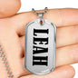 Leah v01 - Luxury Dog Tag Necklace