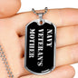 Navy Veteran's Mother v2 - Luxury Dog Tag Necklace