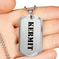 Kermit - Luxury Dog Tag Necklace