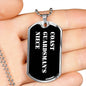 Coast Guardsman's Niece v3 - Luxury Dog Tag Necklace