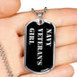 Navy Veteran's Girl v2 - Luxury Dog Tag Necklace