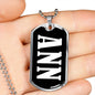 Ann v02 - Luxury Dog Tag Necklace