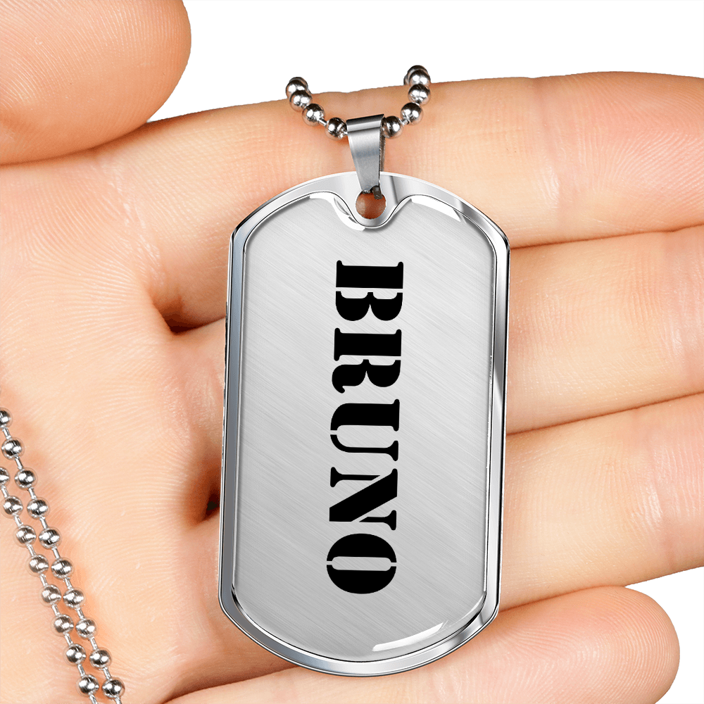 Bruno - Luxury Dog Tag Necklace