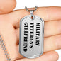 Military Veteran's Girlfriend - Luxury Dog Tag Necklace