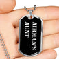 Airman's Aunt v2 - Luxury Dog Tag Necklace