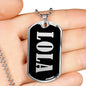 Lola v01s - Luxury Dog Tag Necklace