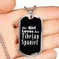 Tibetan Spaniel v2 - Luxury Dog Tag Necklace