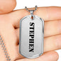 Stephen - Luxury Dog Tag Necklace
