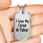 Love My Coton de Tulear - Luxury Dog Tag Necklace