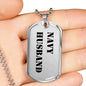 Navy Husband - Luxury Dog Tag Necklace