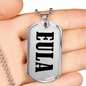 Eula v01 - Luxury Dog Tag Necklace