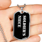 Soldier's Niece v3 - Luxury Dog Tag Necklace