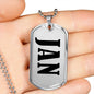 Jan v01 - Luxury Dog Tag Necklace