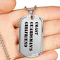 Coast Guardsman's Girlfriend - Luxury Dog Tag Necklace