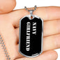 Navy Girlfriend v3 - Luxury Dog Tag Necklace
