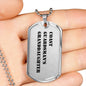 Coast Guardsman's Granddaughter - Luxury Dog Tag Necklace
