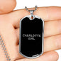 Charlotte Girl v3 - Luxury Dog Tag Necklace