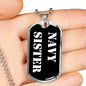 Navy Sister v3 - Luxury Dog Tag Necklace