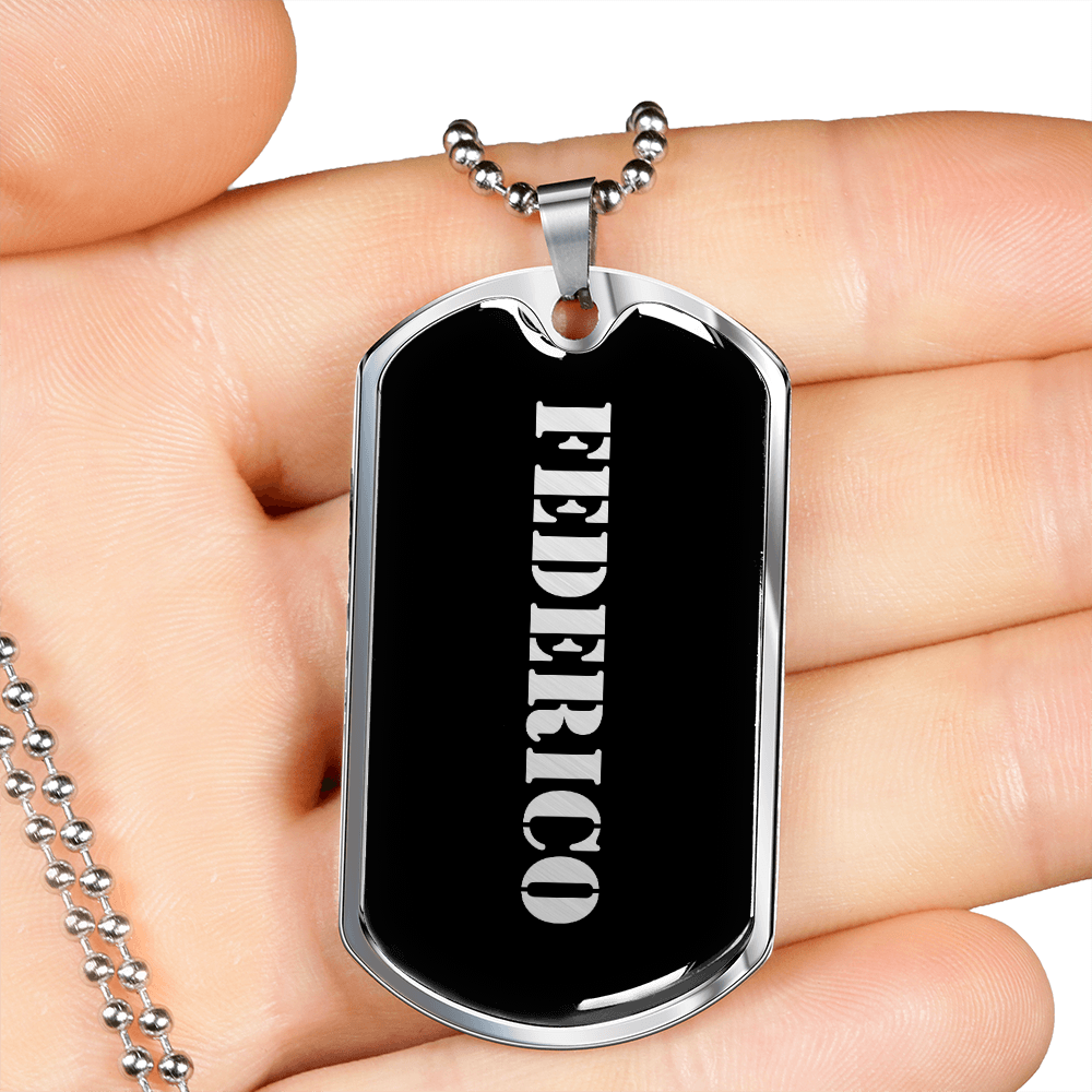 Federico v2 - Luxury Dog Tag Necklace