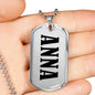 Anna v01 - Luxury Dog Tag Necklace