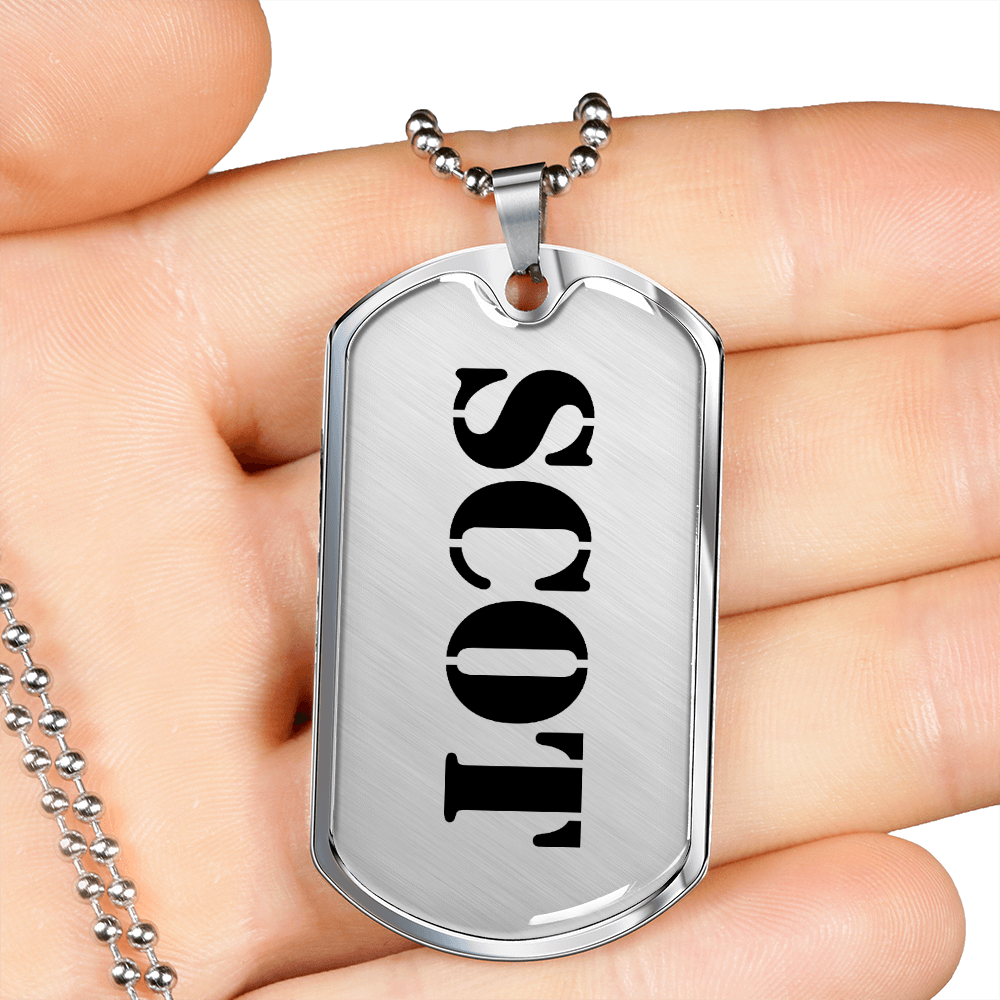 Scot - Luxury Dog Tag Necklace