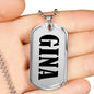 Gina v01 - Luxury Dog Tag Necklace