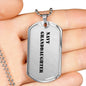 Navy Granddaughter - Luxury Dog Tag Necklace