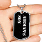 Airman's Son v3 - Luxury Dog Tag Necklace