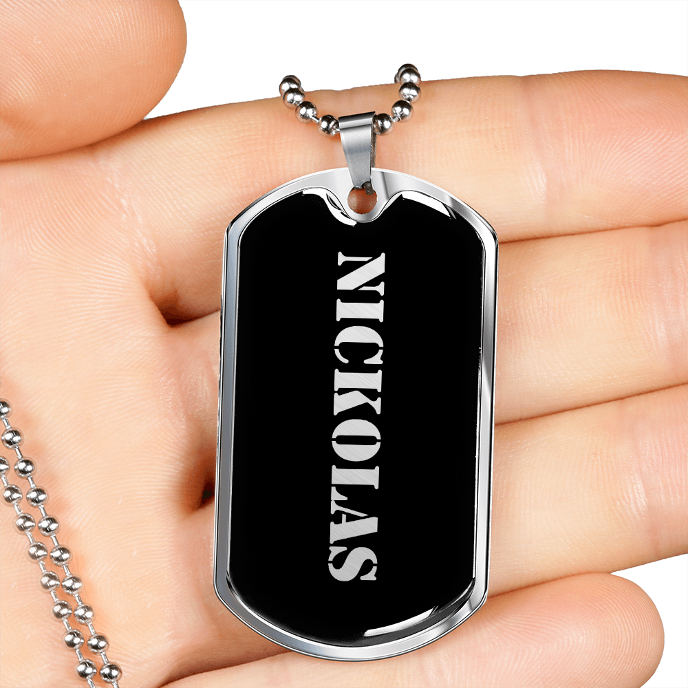 Nickolas v2 - Luxury Dog Tag Necklace