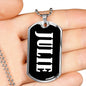 Julie v02 - Luxury Dog Tag Necklace