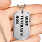 Army Veteran's Mom - Luxury Dog Tag Necklace