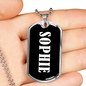 Sophie v03 - Luxury Dog Tag Necklace