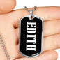 Edith v02 - Luxury Dog Tag Necklace