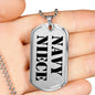 Navy Niece - Luxury Dog Tag Necklace