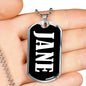 Jane v02 - Luxury Dog Tag Necklace
