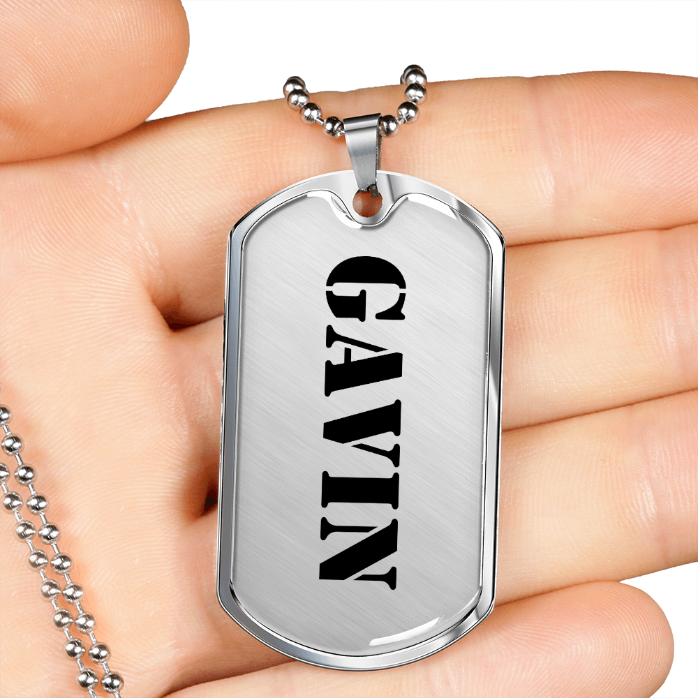 Gavin - Luxury Dog Tag Necklace